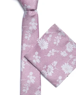 Pink Floral Tie