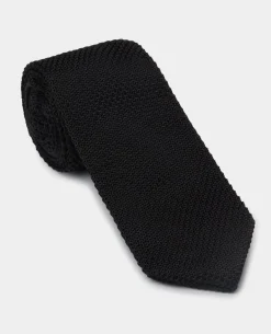 Plain Knitted Narrow Tie