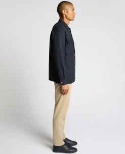 Regular Fit Chevron Print Shacket