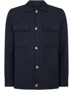 Regular Fit Chevron Print Shacket