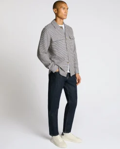 Regular Fit Chevron Print Shacket