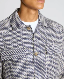 Regular Fit Chevron Print Shacket