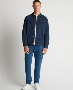 Regular Fit Cotton-Stretch Overshirt