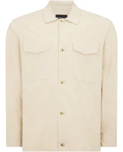 Regular Fit Cotton-Stretch Overshirt