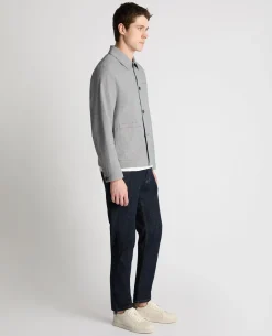 Regular Fit Micro-Houndstooth Chore Jacket