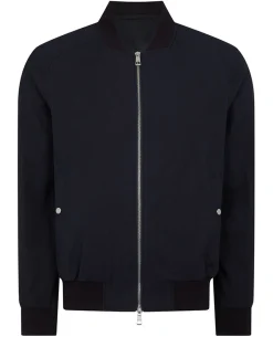 Regular Fit Seersucker Bomber Jacket