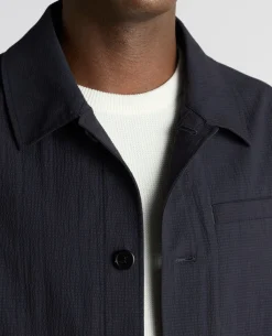 Regular Fit Seersucker Chore Jacket