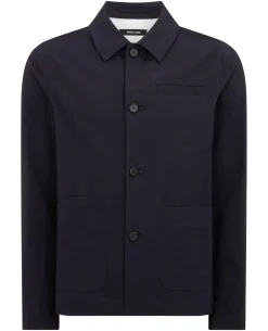 Regular Fit Seersucker Chore Jacket