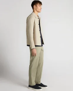 Regular Fit Seersucker Chore Jacket