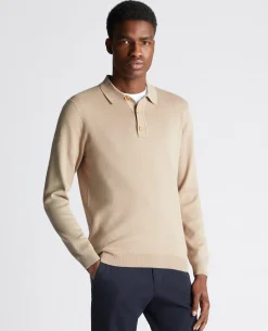 Relaxed Fit Long Sleeve Polo