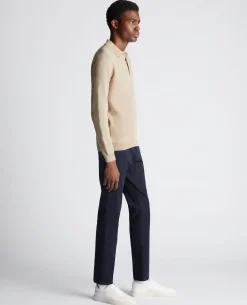 Relaxed Fit Long Sleeve Polo