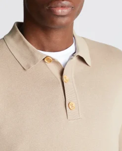 Relaxed Fit Long Sleeve Polo