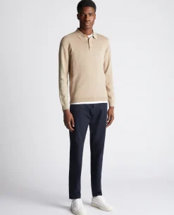 Relaxed Fit Long Sleeve Polo