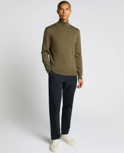 Roll Neck Cotton Sweater