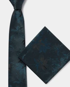 Shaded Floral Print Tie