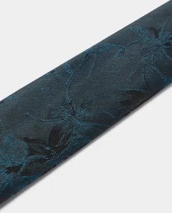 Shaded Floral Print Tie