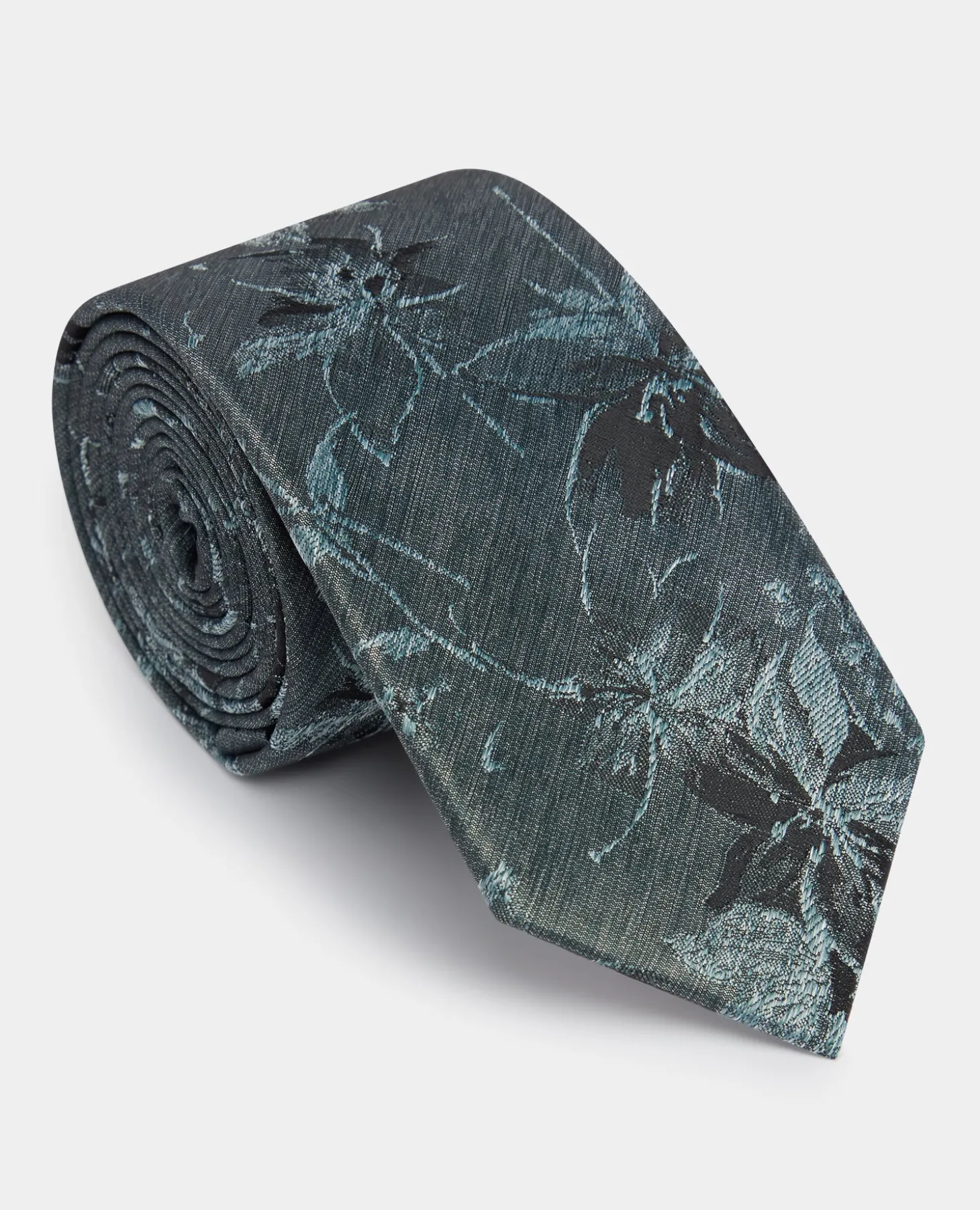 Shaded Floral Print Tie