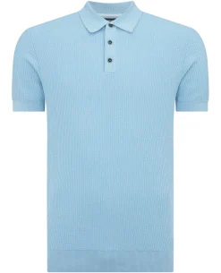 Slim Fit Cotton Interest Fabric Polo Shirt