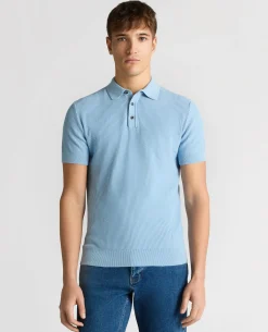 Slim Fit Cotton Interest Fabric Polo Shirt