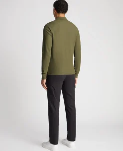 Slim Fit Cotton-Stretch Pique Polo Shirt