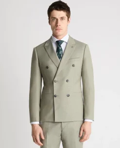 Slim Fit Double-Breasted Stretch Suit