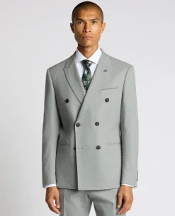 Slim Fit Double-Breasted Stretch Suit