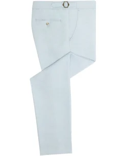 Slim Fit Linen Blend Suit Trousers