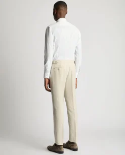 Slim Fit Linen Blend Suit Trousers