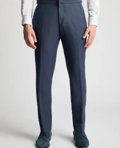 Slim Fit Linen Blend Suit Trousers