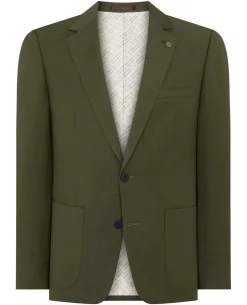 Slim Fit Linen Rich Suit