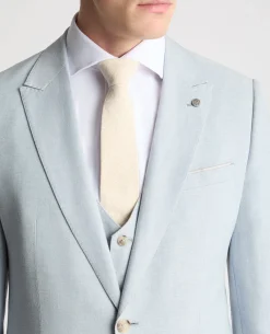 Slim Fit Linen-Blend Suit