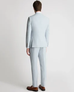 Slim Fit Linen-Blend Suit