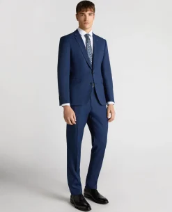 Slim Fit Micro Check Stretch Suit