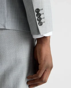 Slim Fit Micro Houndstooth Suit