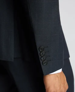 Slim Fit Stretch Printed Suit