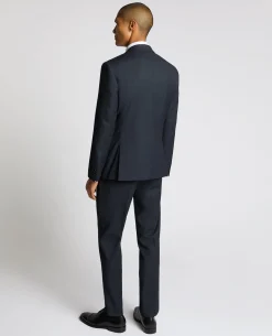 Slim Fit Stretch Printed Suit