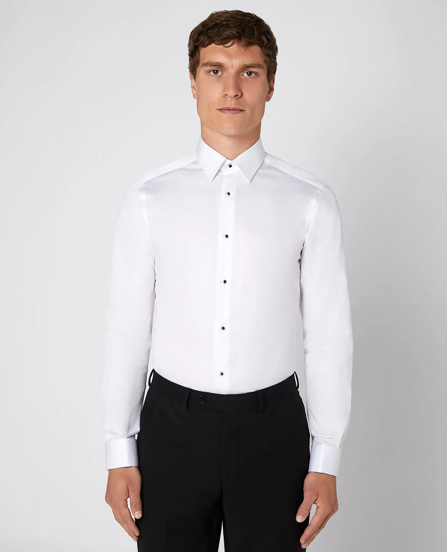 Slim Fit Stud Button Shirt