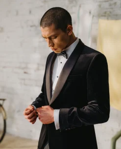 Slim Fit Velvet Dinner Jacket