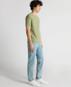 Slim Fit Wafffle Knitted Tee