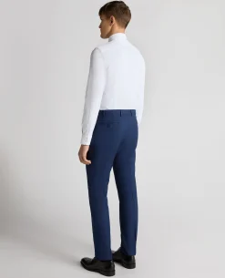 Slim Leg Checked Stretch Formal Trousers