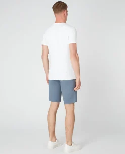 Slim Leg Cotton-Stretch Chino Short