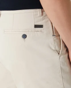 Slim Leg Cotton-Stretch Chino Short