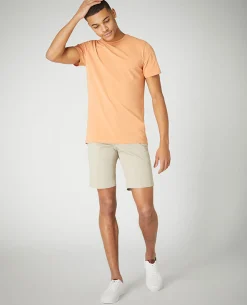 Slim Leg Cotton-Stretch Chino Short