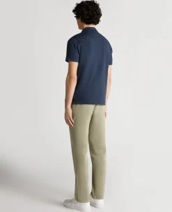 Slub Yarn Jersey Polo Shirt