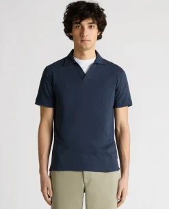 Slub Yarn Jersey Polo Shirt