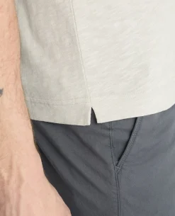 Slub Yarn Jersey Polo Shirt