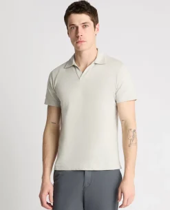 Slub Yarn Jersey Polo Shirt