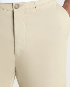 Stone Slim Leg Cotton-Stretch Chino Short