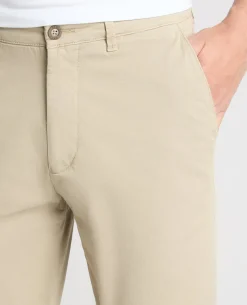 Stone Straight Leg Cotton Stretch Chino