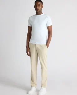 Stone Straight Leg Cotton-Blend Chinos